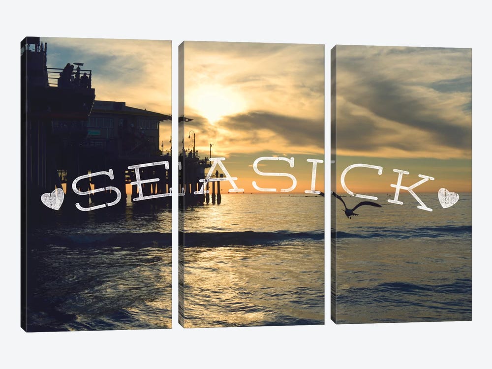 Seasick by 5by5collective 3-piece Canvas Art Print