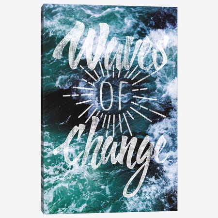 Waves of Change Canvas Print #WAW7} by 5by5collective Art Print