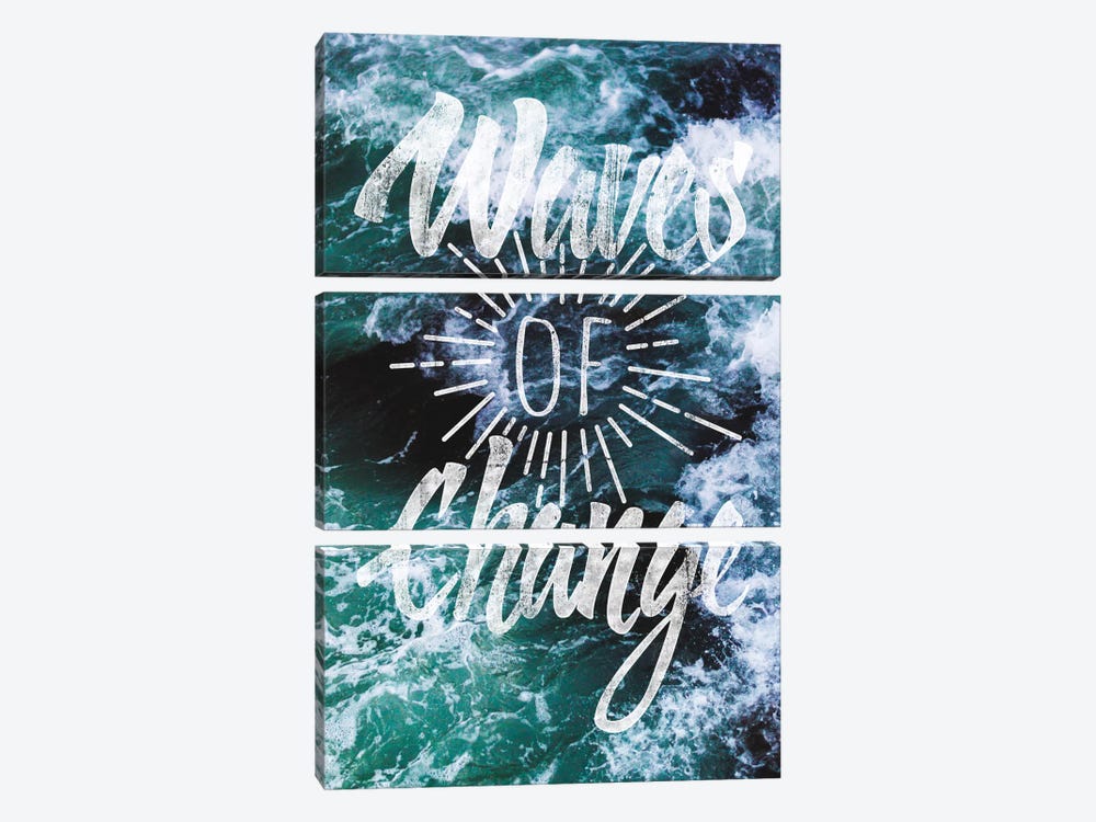 Waves of Change by 5by5collective 3-piece Canvas Wall Art