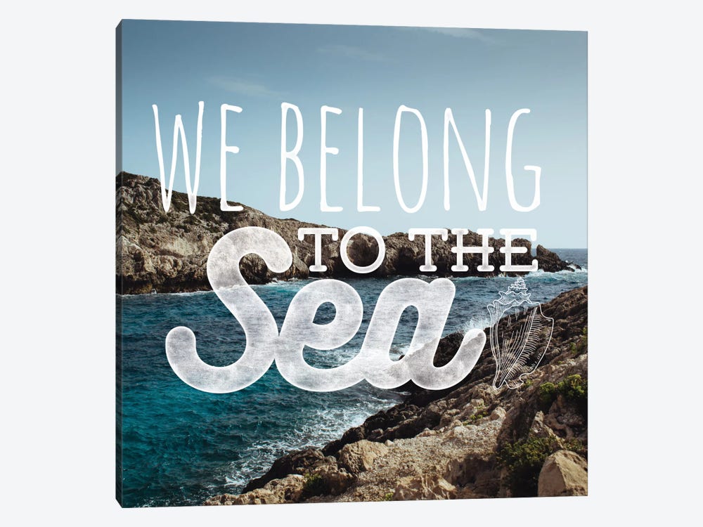 We Belong to the Sea by 5by5collective 1-piece Canvas Print