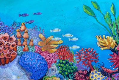 Tropical Fish by Wendy Bache canvas print