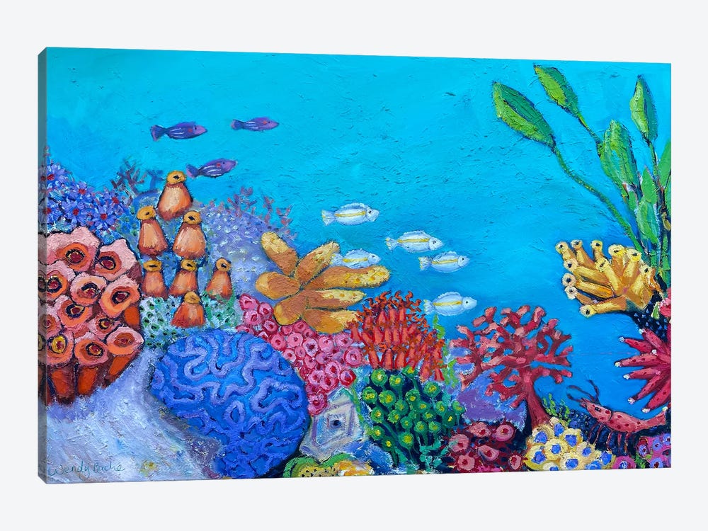 Tropical Fish by Wendy Bache 1-piece Art Print
