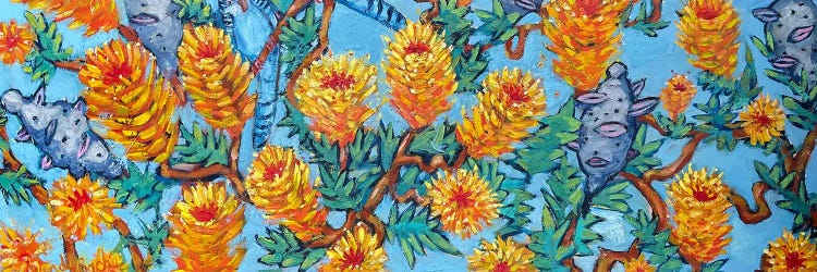Rich Banksia by Wendy Bache wall art