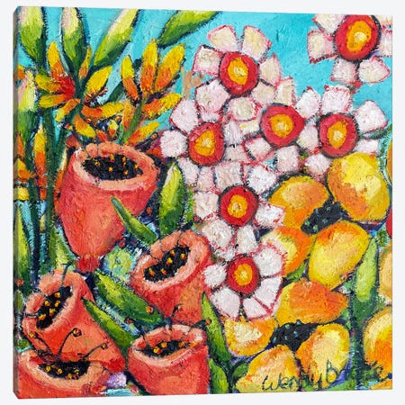 Hidden Garden Canvas Print #WBC105} by Wendy Bache Canvas Wall Art