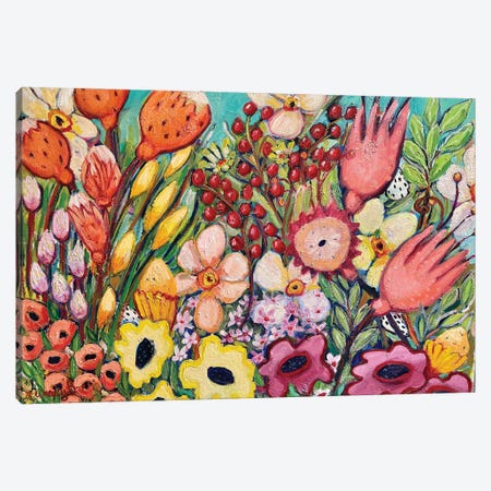 Pollinate Canvas Print #WBC125} by Wendy Bache Canvas Wall Art