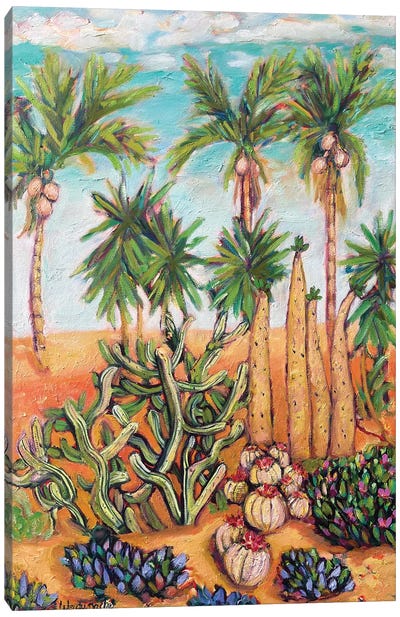 Cactus Garden Canvas Art Print - Wendy Bache