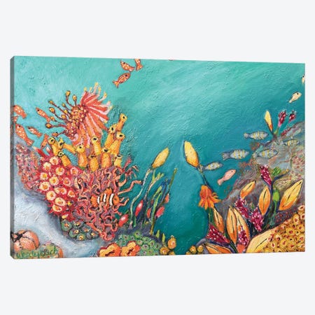 Sea Anemone II Canvas Print #WBC137} by Wendy Bache Canvas Art Print