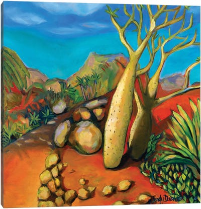 Cactus Trees Canvas Art Print - Wendy Bache