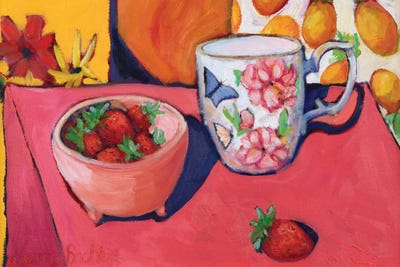 Strawberries by Wendy Bache canvas print