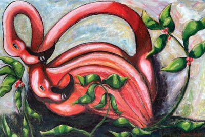 Flamingo by Wendy Bache framed wall art