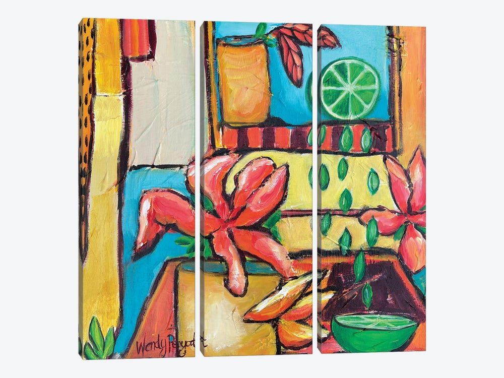 Juicy II by Wendy Bache 3-piece Canvas Art Print
