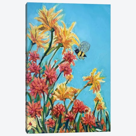 Honey Bee Canvas Print #WBC148} by Wendy Bache Canvas Art Print