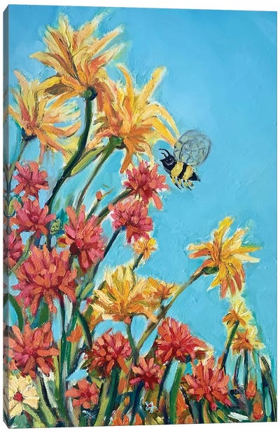 Honey Bee Canvas Art Print - Wendy Bache