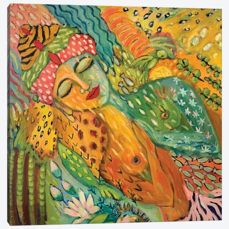 Goddess Oshun Canvas Print #WBC149} by Wendy Bache Canvas Art Print