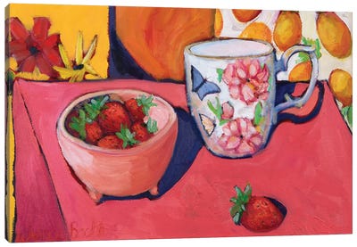 Strawberries Canvas Art Print - Wendy Bache
