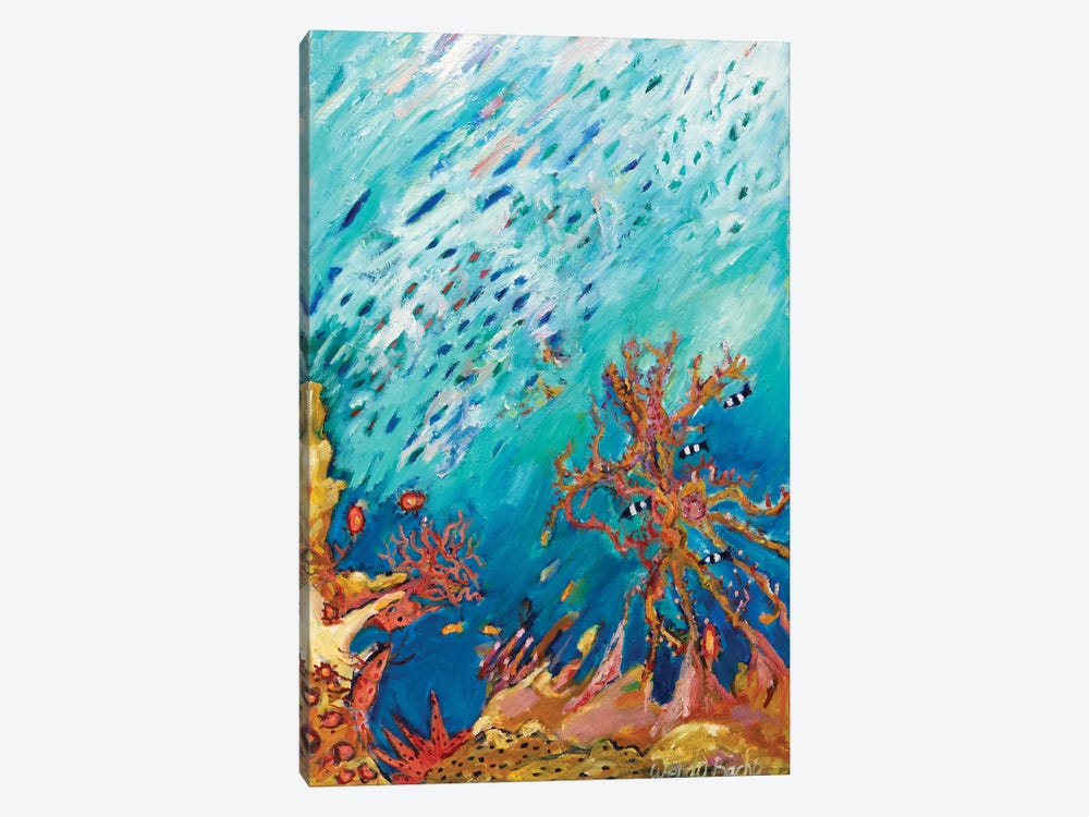 Coral by Wendy Bache 1-piece Canvas Art Print