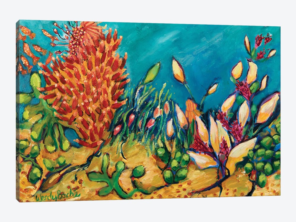 Under The Sea by Wendy Bache 1-piece Canvas Wall Art