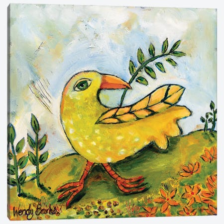 Balgal Bird Canvas Print #WBC31} by Wendy Bache Canvas Artwork
