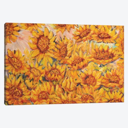 Sunflowers II Canvas Print #WBC37} by Wendy Bache Canvas Art Print