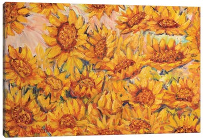 Sunflowers II Canvas Art Print - Wendy Bache
