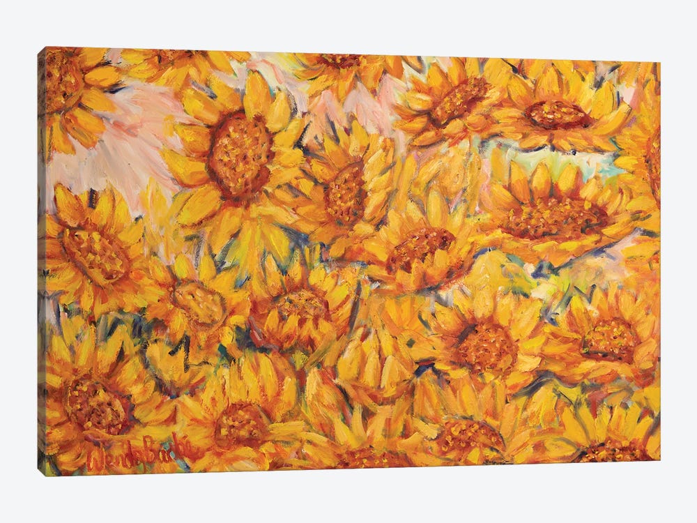 Sunflowers II by Wendy Bache 1-piece Canvas Art