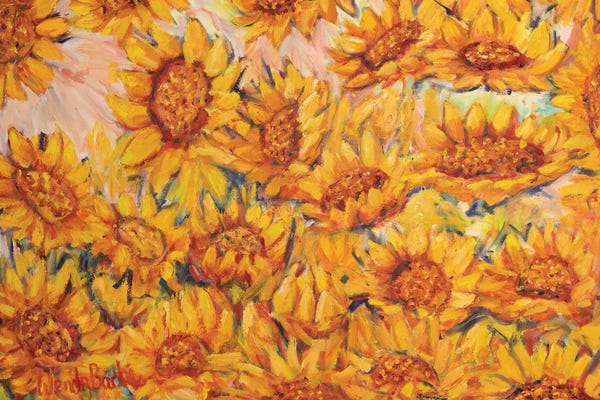 Wendy Bache: Sunflowers II by Wendy Bache