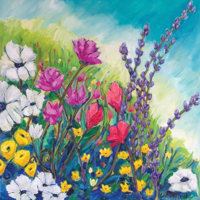 Birthday Flowers by Wendy Bache canvas print