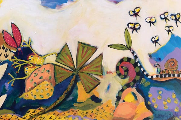 Intuitive Abstracts: Snail by Wendy Bache