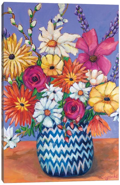 Passionate Bloom Canvas Art Print - Wendy Bache