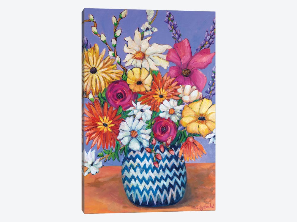 Passionate Bloom by Wendy Bache 1-piece Canvas Art