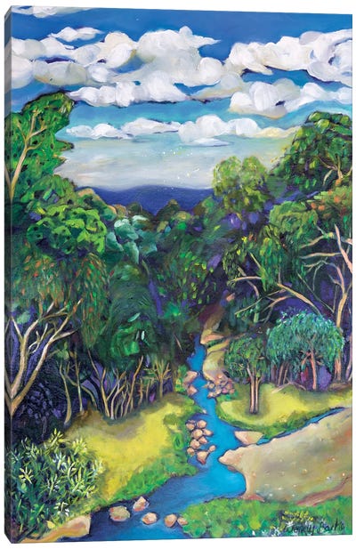 Sun Kissed Creek Canvas Art Print - Wendy Bache