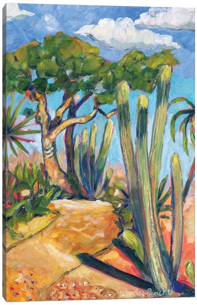 Cactus Path Canvas Art Print
