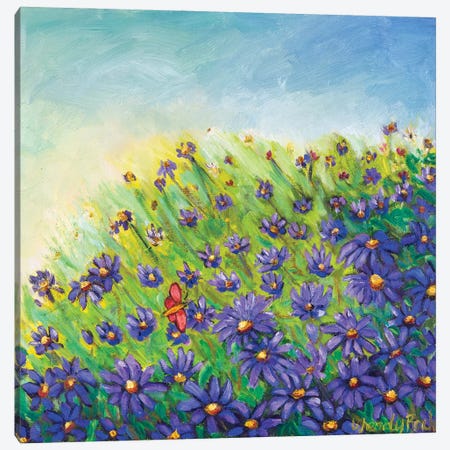 Blue Breeze Canvas Print #WBC64} by Wendy Bache Canvas Art