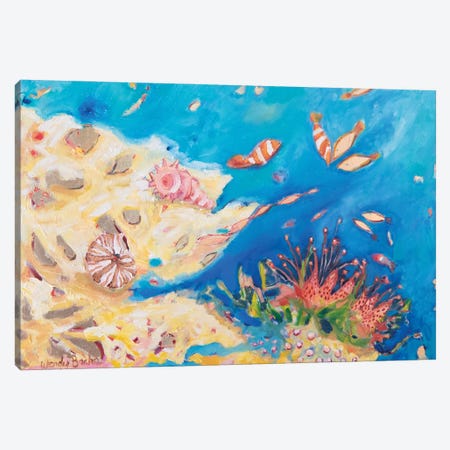 Sea Anemone Canvas Print #WBC6} by Wendy Bache Canvas Art Print