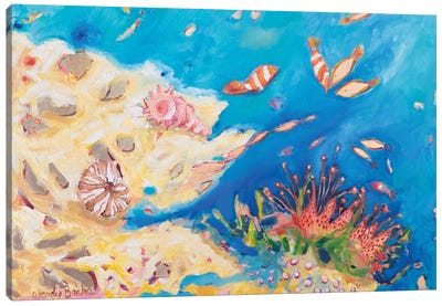 Sea Anemone Canvas Art Print - Anemone Art