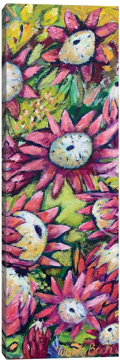 Passionate Proteas Canvas Art Print - Wendy Bache
