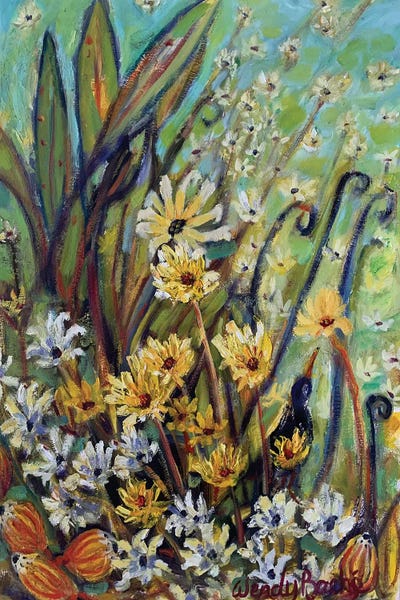 Fairy Flowers by Wendy Bache canvas print