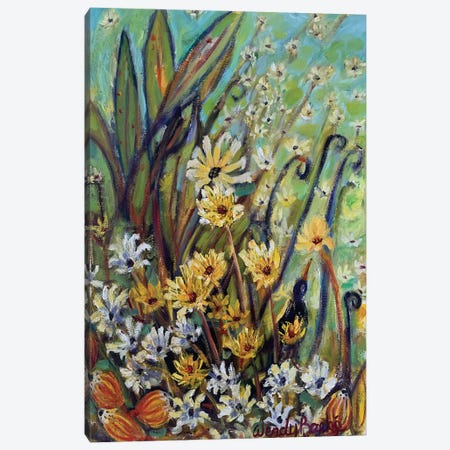 Fairy Flowers Canvas Print #WBC74} by Wendy Bache Art Print
