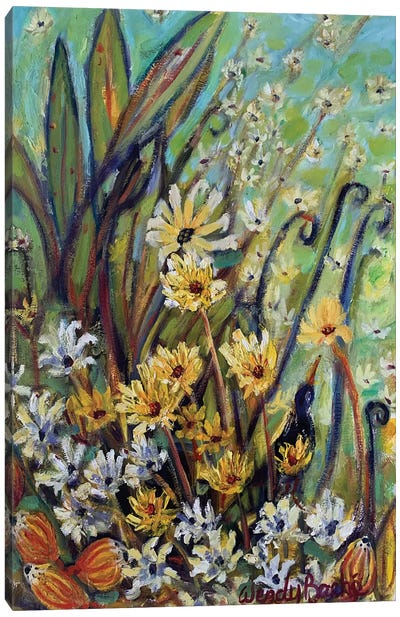 Fairy Flowers Canvas Art Print - Wendy Bache