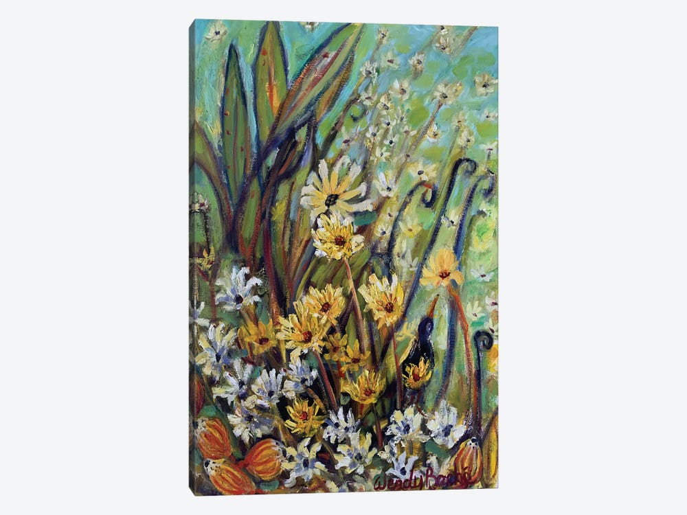 Fairy Flowers by Wendy Bache 1-piece Canvas Print