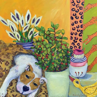 Dog Love by Wendy Bache canvas print