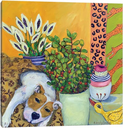 Dog Love Canvas Art Print - Wendy Bache