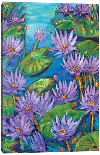 Peaceful Pond Canvas Art Print - Lily Art