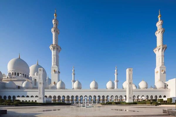 Walter Bibikow: UAE, Abu Dhabi. Sheikh Zayed bin Sultan Mosque III by Walter Bibikow