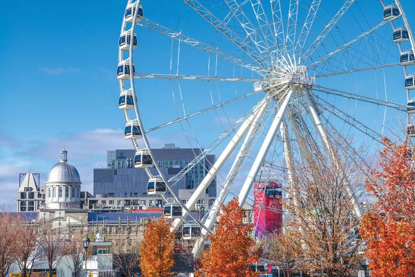 Amusement Parks: Canada, Quebec, Montreal. The Old Port, The Montreal Observation Wheel by Walter Bibikow