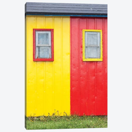 Canada, Quebec, Saint-Ulric, colorful motel detail Canvas Print #WBI127} by Walter Bibikow Canvas Wall Art