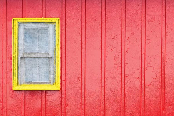 Canada, Quebec, Saint-Ulric, colorful motel detail