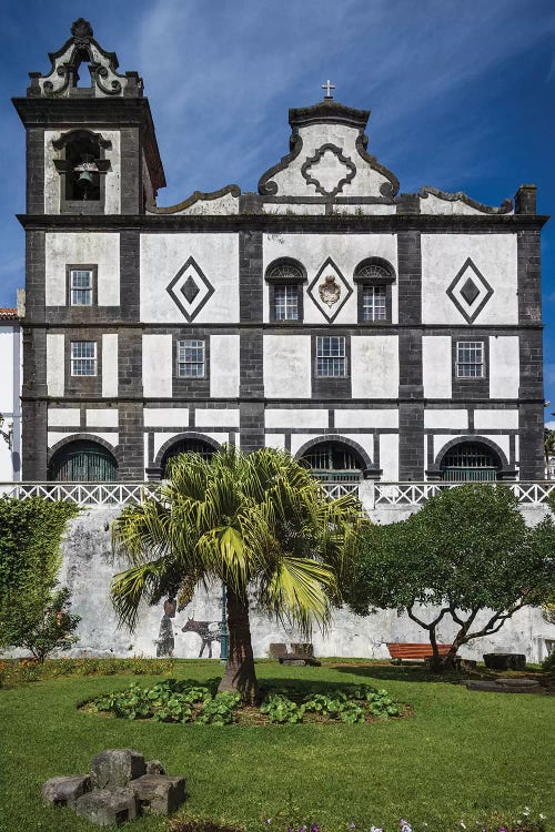 Portugal, Azores, Faial Island, Horta. Igreja de Sao Francisco exterior by Walter Bibikow wall art