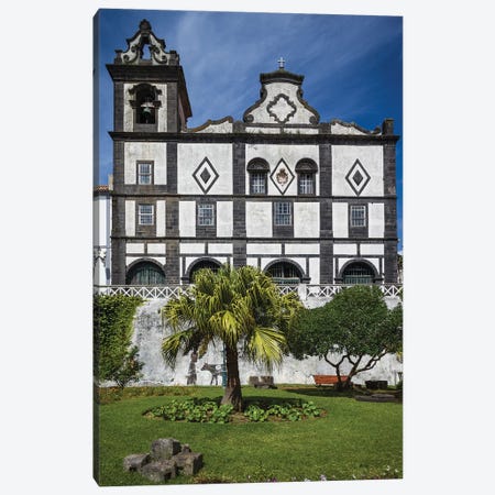 Portugal, Azores, Faial Island, Horta. Igreja de Sao Francisco exterior Canvas Print #WBI132} by Walter Bibikow Canvas Artwork