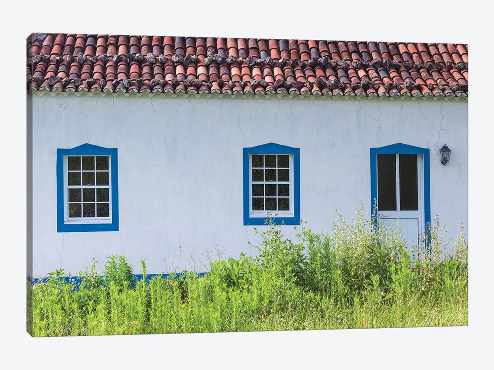Portugal, Azores, Santa Maria Island, Norte. Farmhouse by Walter Bibikow 1-piece Canvas Artwork